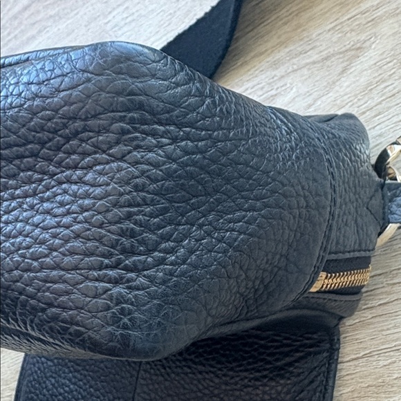 Whistles Bibi Leather/Snake Print Adjustable Strap Gold Hardware Crossbody Bag - Picture 5 of 9